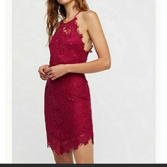 Free People lace halter dress - Picture 2 of 10